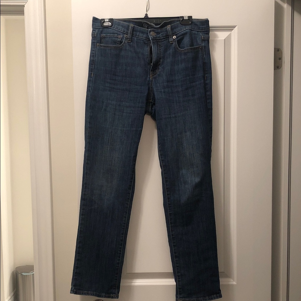 GAP Women's Straight-Leg Jeans in Deep Blue